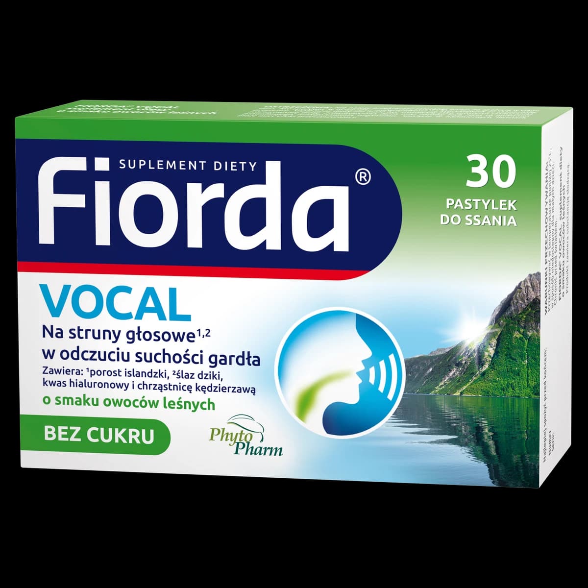 Fiorda Vocal smak owoców leśnych 30 pastylek