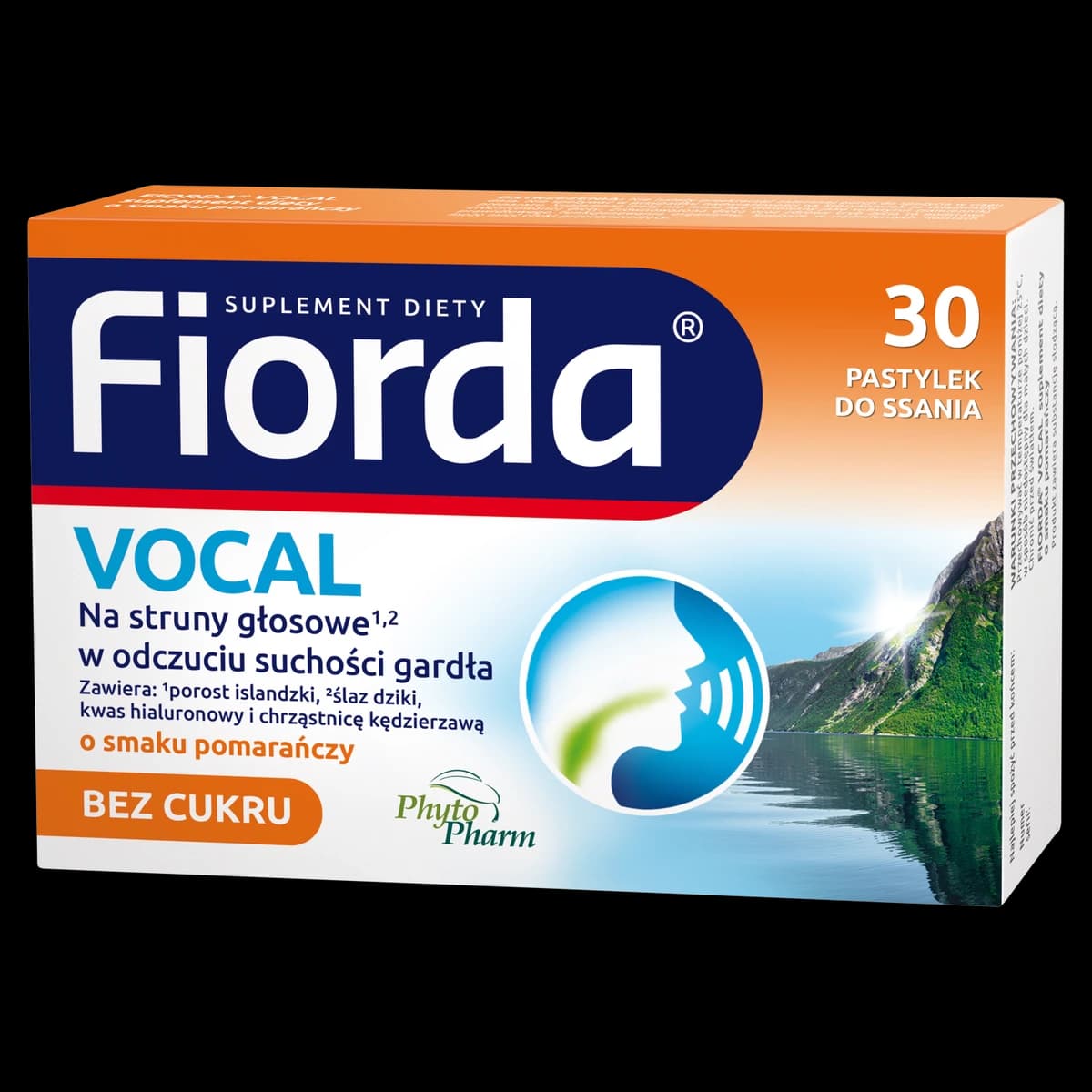 Fiorda Vocal smak pomarańczowy 30 pastylek