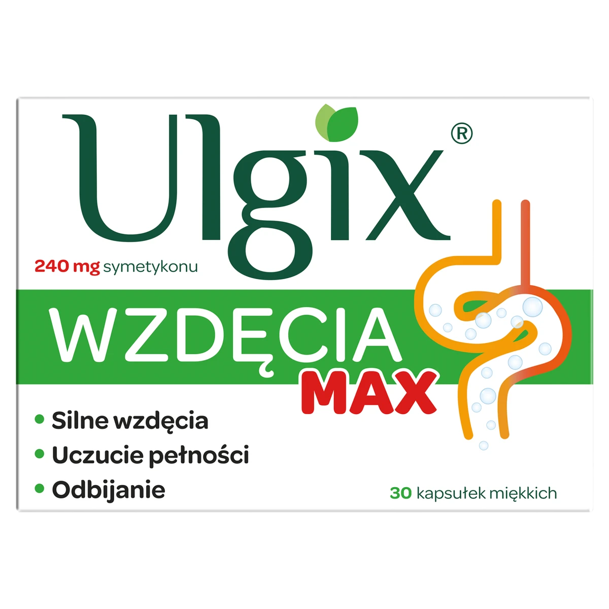 Ulgix Wzdęcia Max 240 mg 30 kapsułek