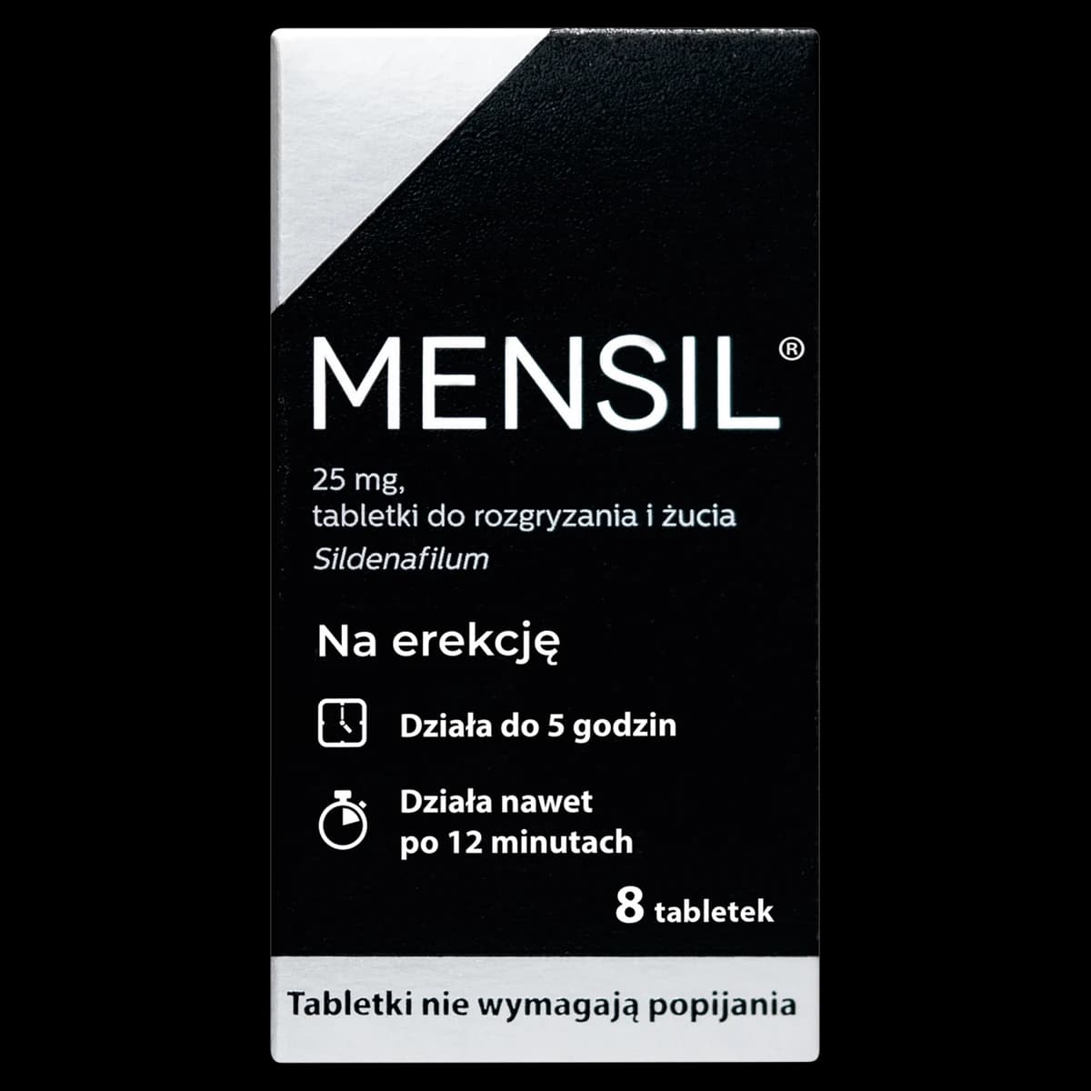 Mensil 25 mg 8 tabletek do rozgryzania i żucia