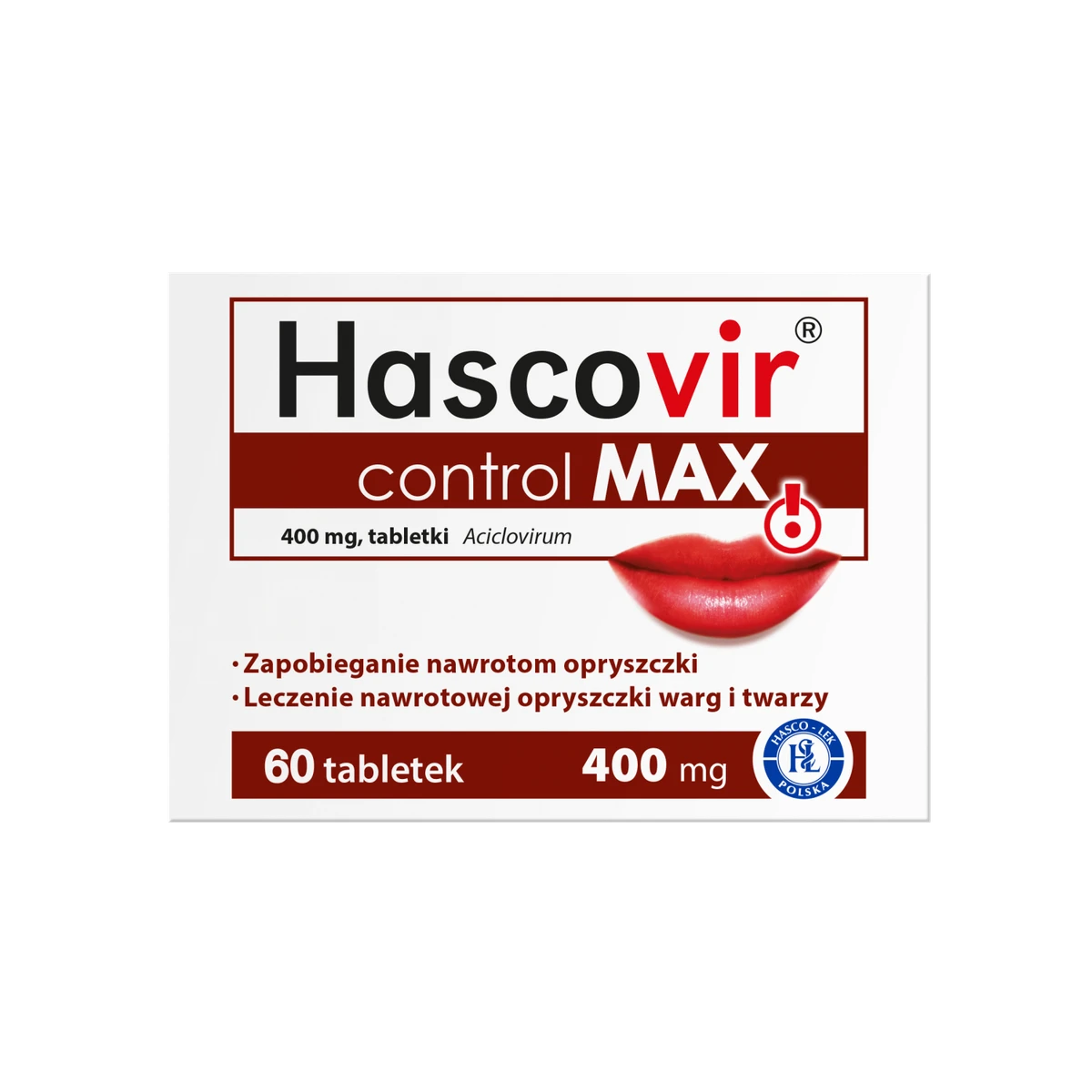 Hascovir Control Max 400 mg 60 tabletek