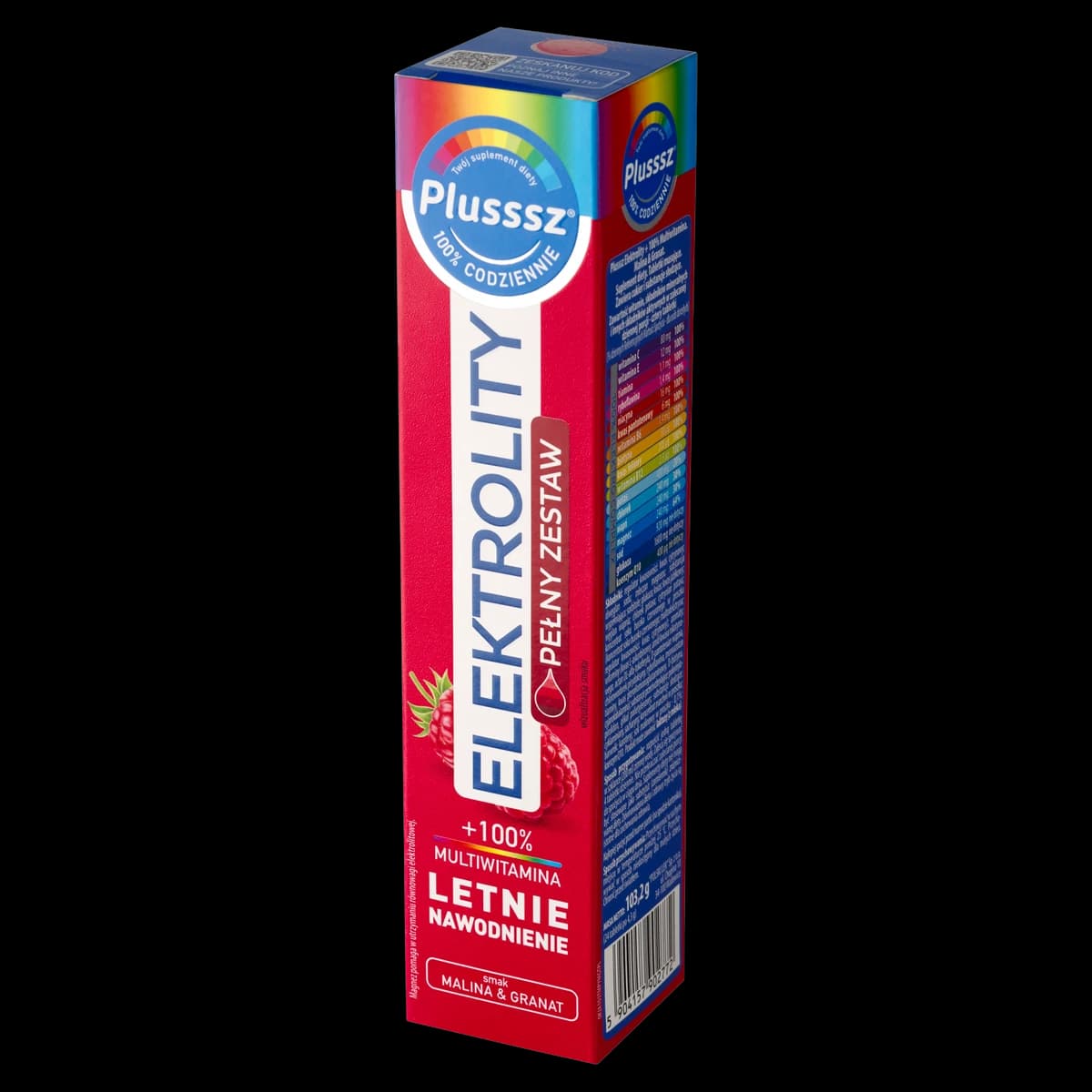 Plusssz Elektrolity smak malina & granat 24 tabl.