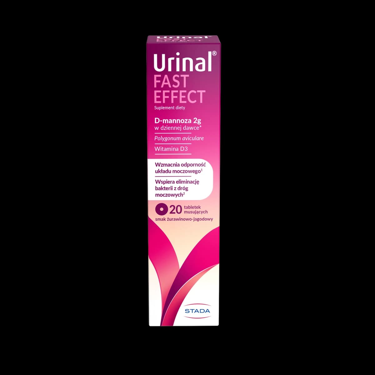 Urinal Fast Effect smak żurawinowo-jagodowy 20 tabletek musujących