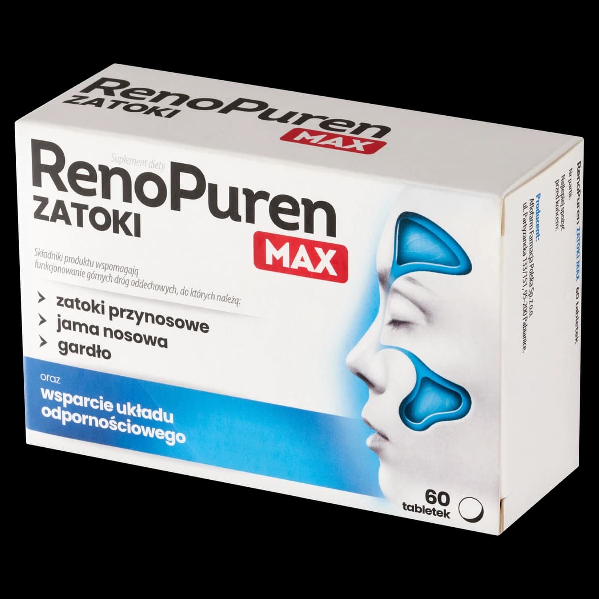RenoPuren Zatoki Max 60 tabletek