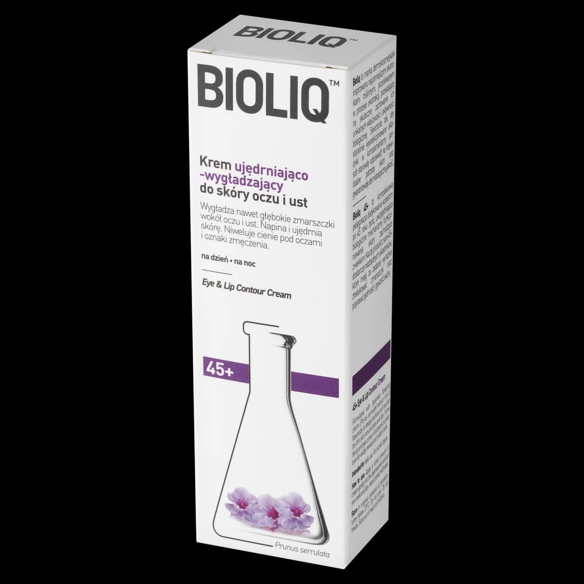 Bioliq 45+ krem ujędrniająco-wygładzający do skóry oczu i ust na dzień i na noc 15 ml