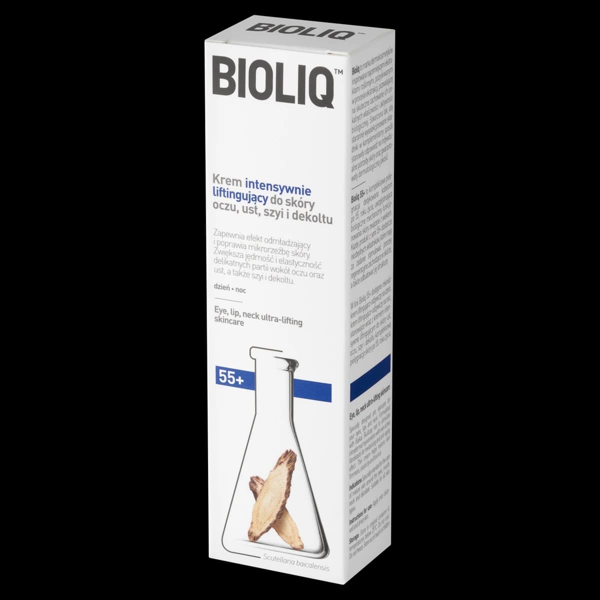 Bioliq 55+ krem intensywnie liftingujący do skóry oczu, ust, szyi i dekoltu na dzień i na noc 30 ml