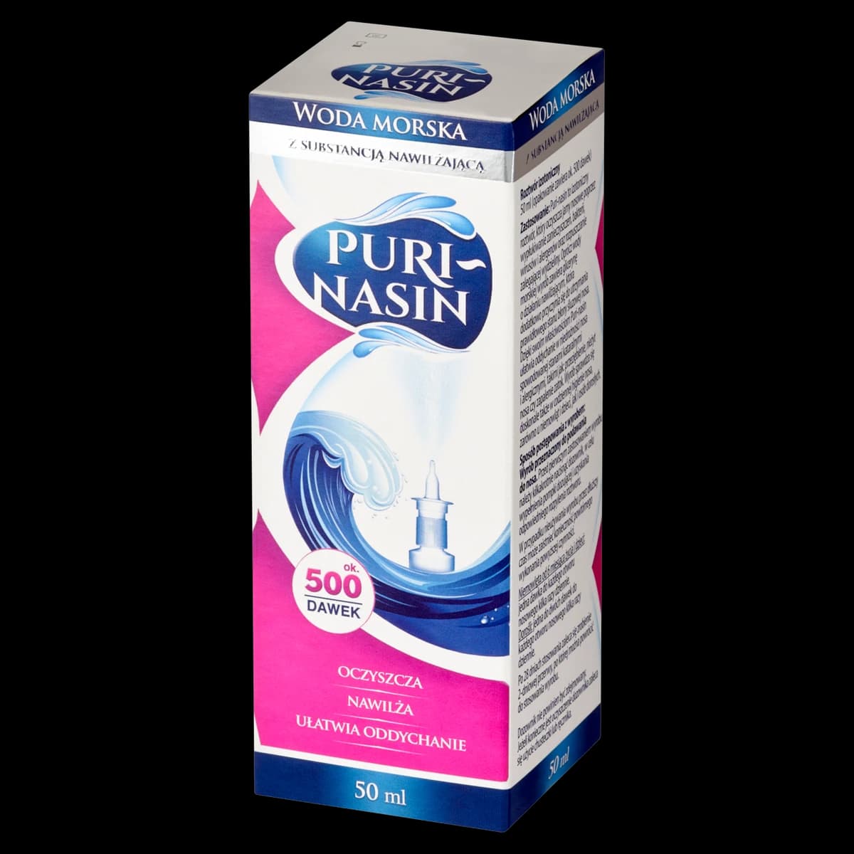 Puri-nasin roztwór izotoniczny woda morska z substancją nawilżającą 50 ml