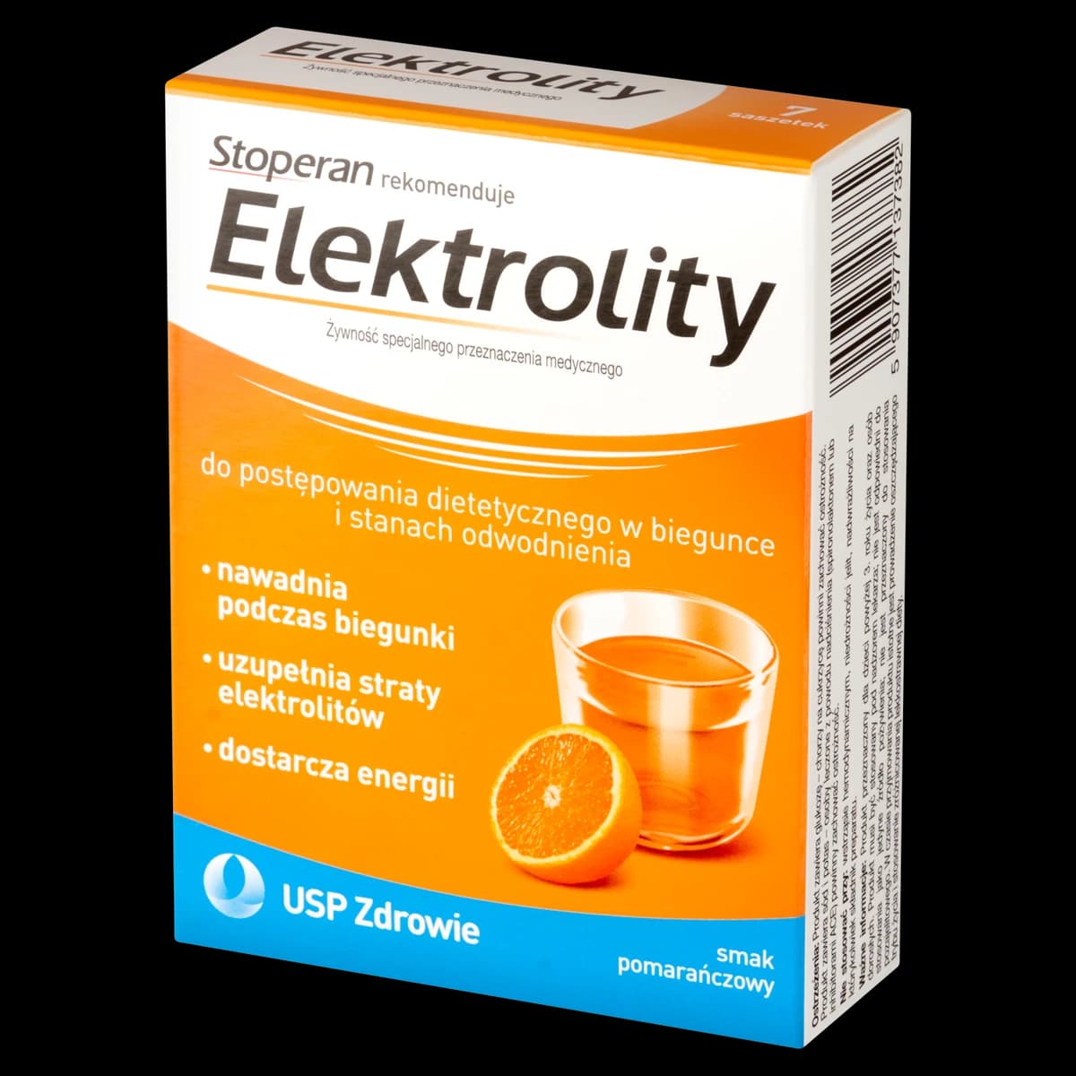 Elektrolity Stoperan smak pomarańczowy 7 saszetek