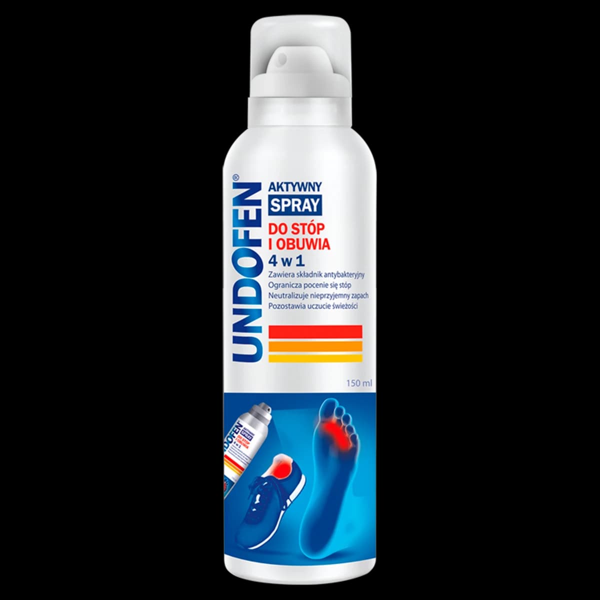 Undofen aktywny spray do stóp i obuwia 4w1 150 ml