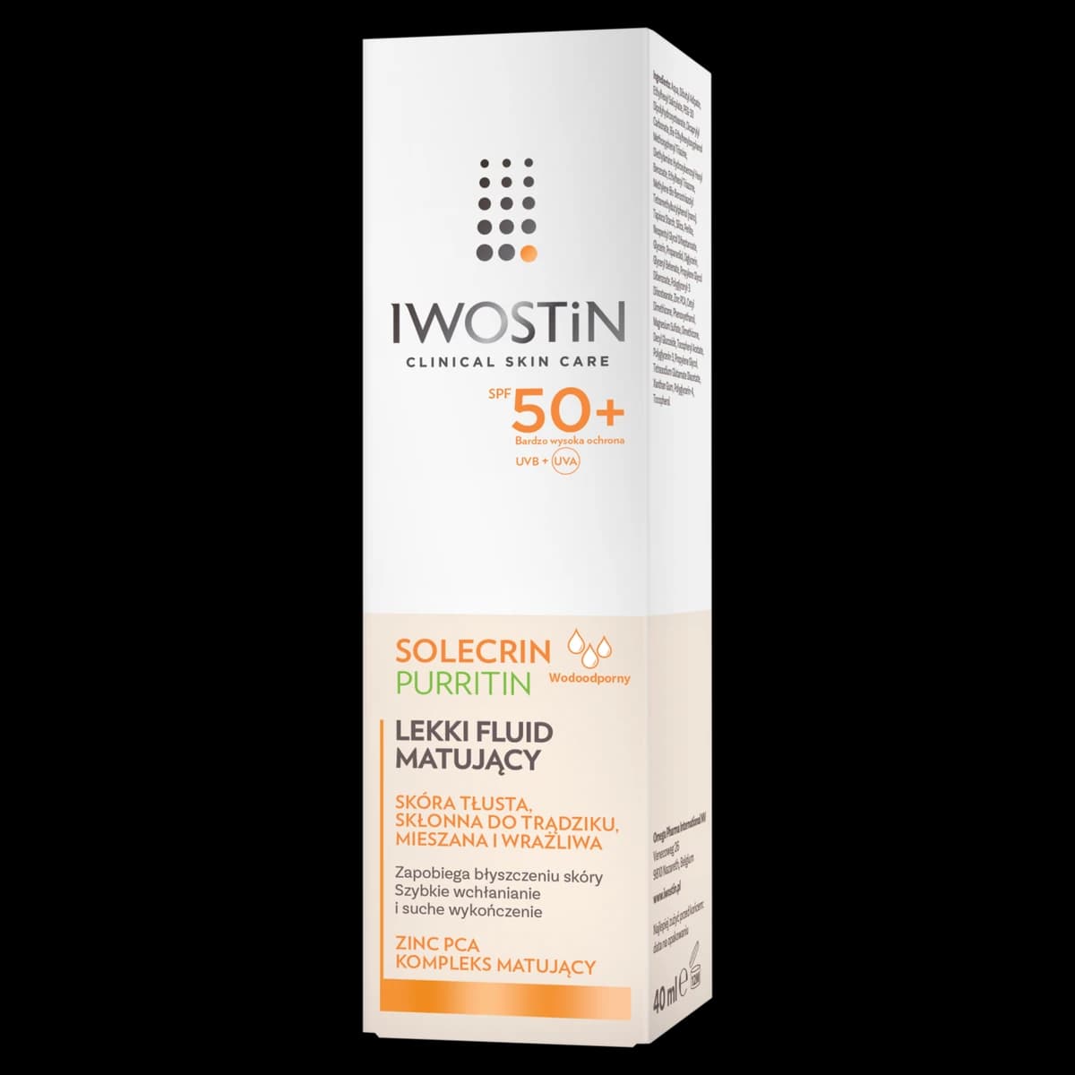 Iwostin Solecrin Purritin lekki fluid matujący SPF 50+ 40 ml