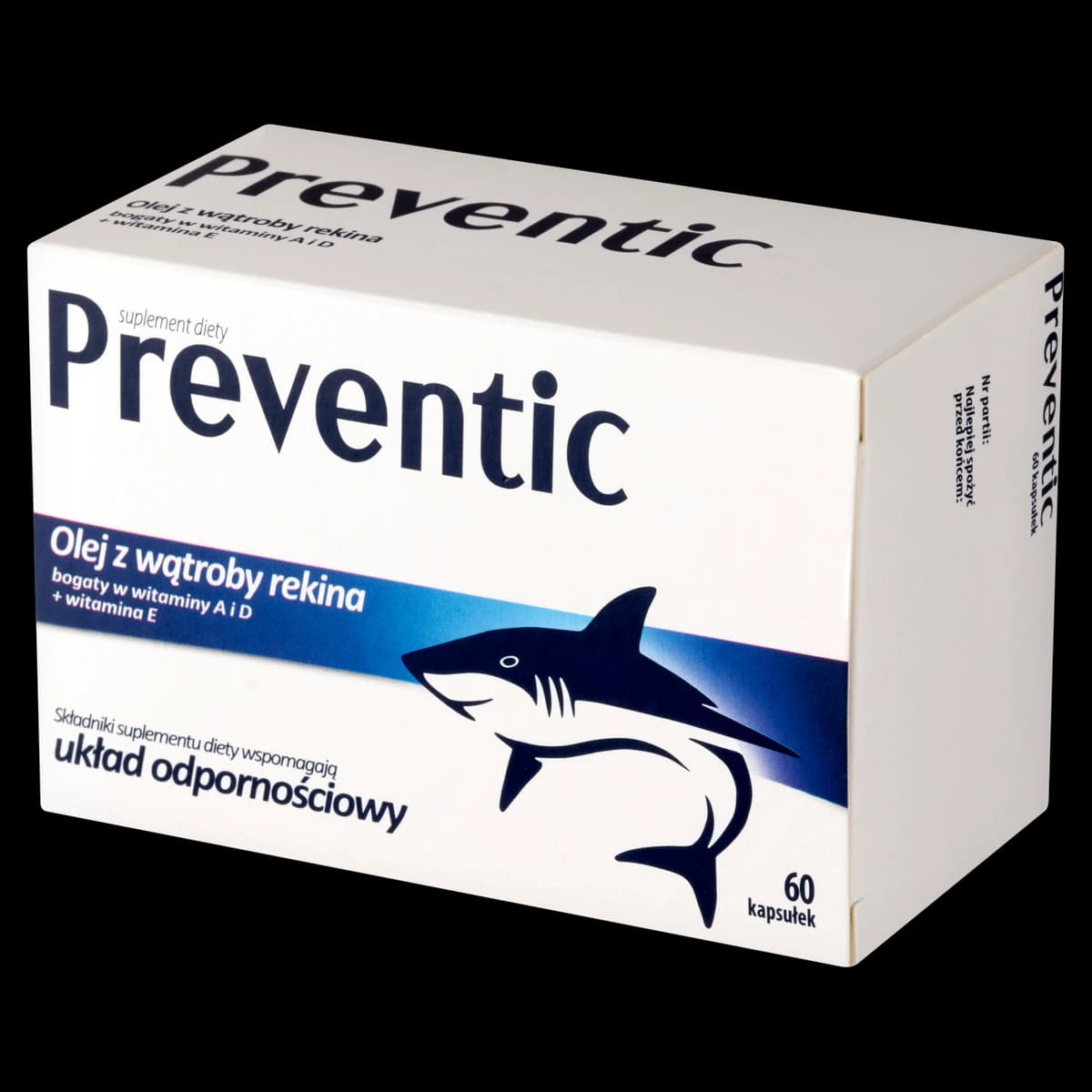 Preventic olej z wątroby rekina 60 kapsułek