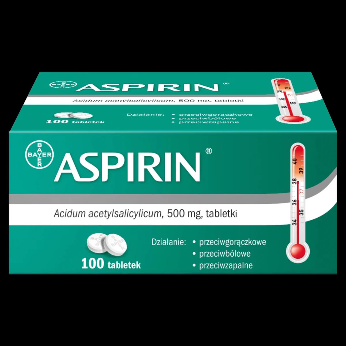 Aspirin 500 mg 100 tabletek