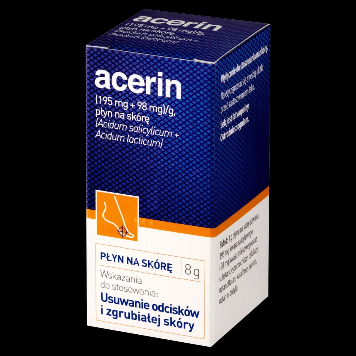 Acerin płyn na skórę 8 g