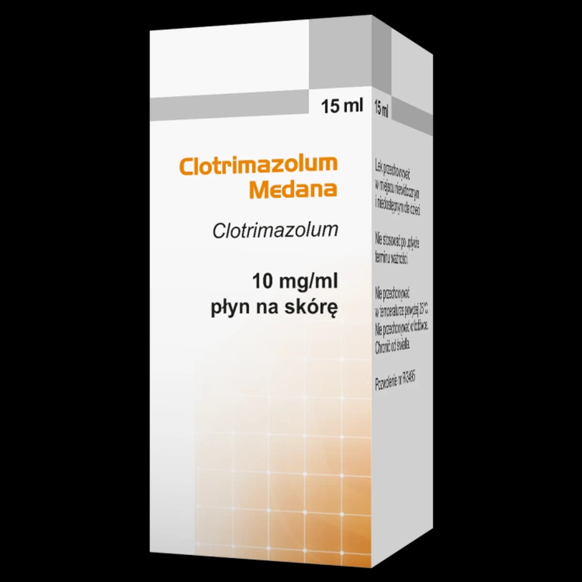Clotrimazolum Medana płyn na skórę 10mg/ml 15 ml