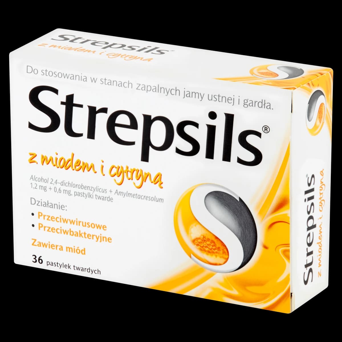 Strepsils z miodem i cytryną 36 pastylek