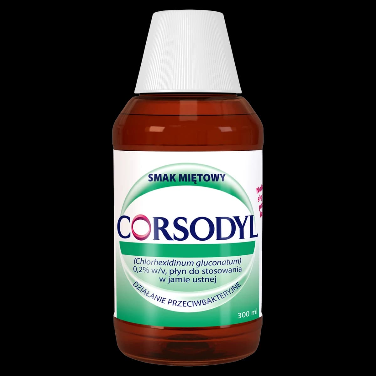 Corsodyl 0,2%l płyn do stosowania w jamie ustnej 300 ml