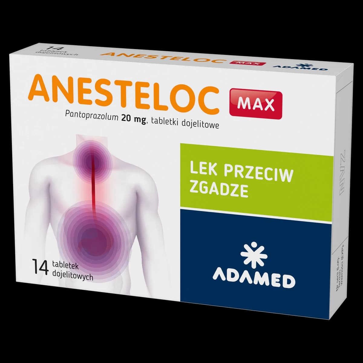 Anesteloc Max 20 mg 14 tabletek dojelitowych