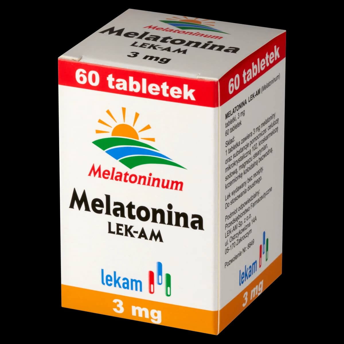 Melatonina Lek-Am 3 mg 60 tabletek
