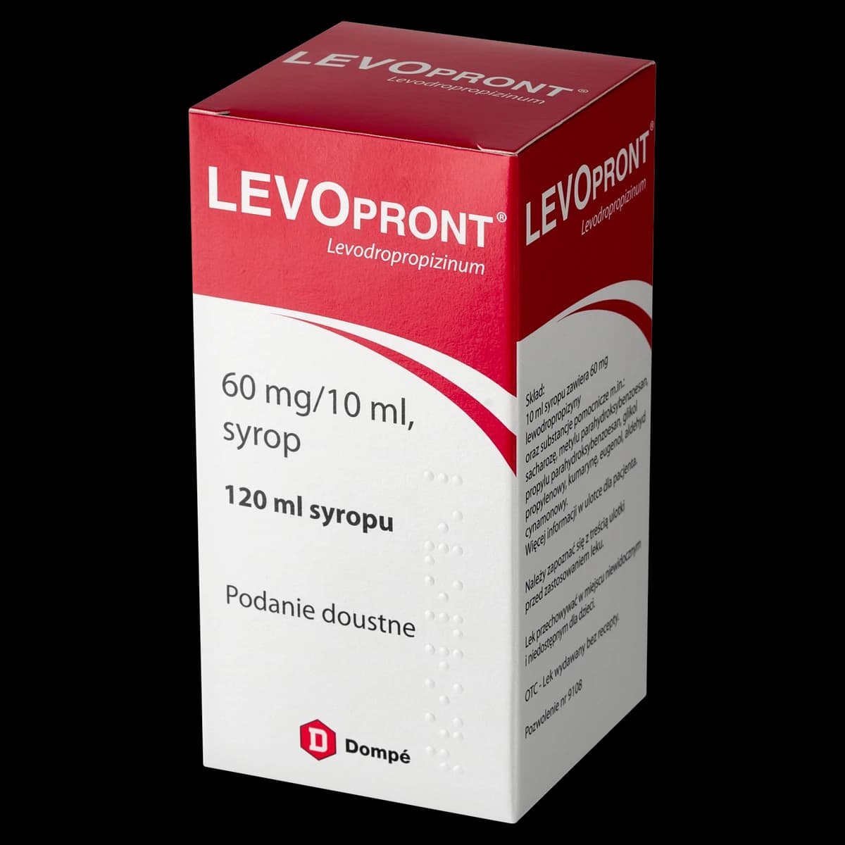 Levopront 60 mg/10 ml syrop 120 ml