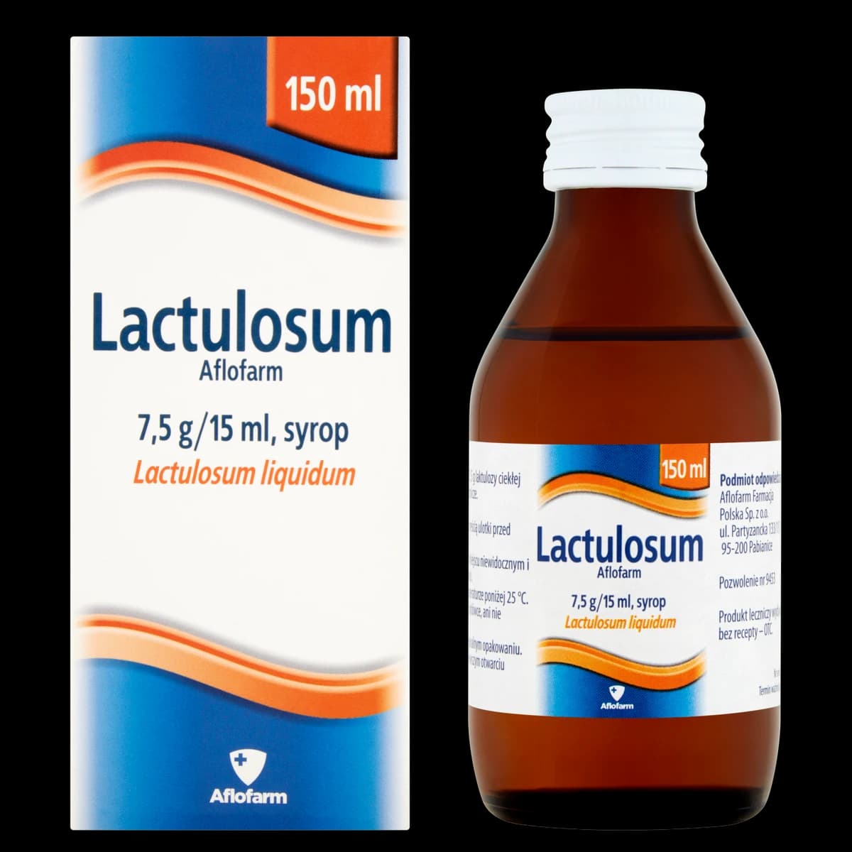Lactulosum Aflofarm 7,5 g/15 ml syrop 150 ml