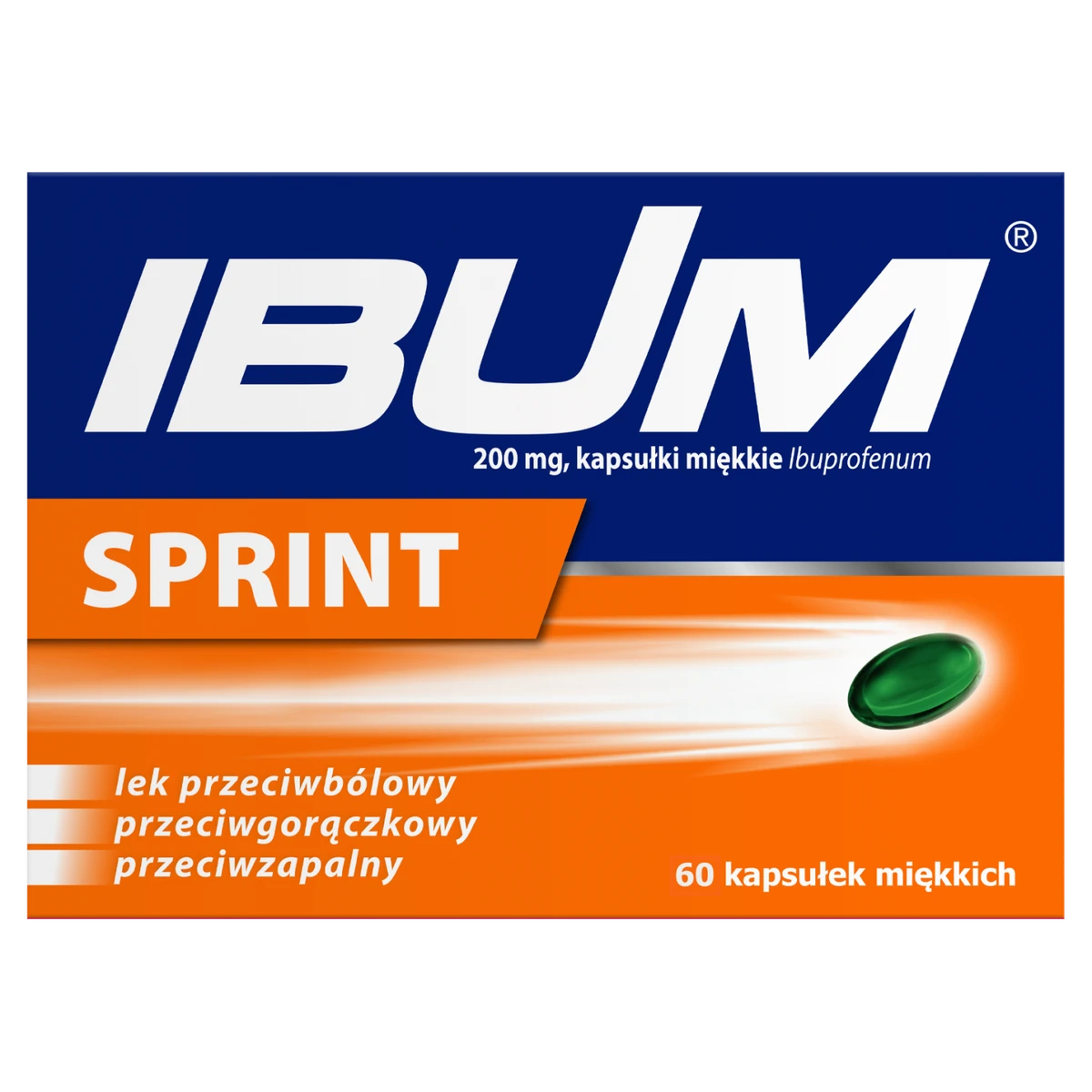 Ibum Sprint 200 mg 60 kapsułek miękkich