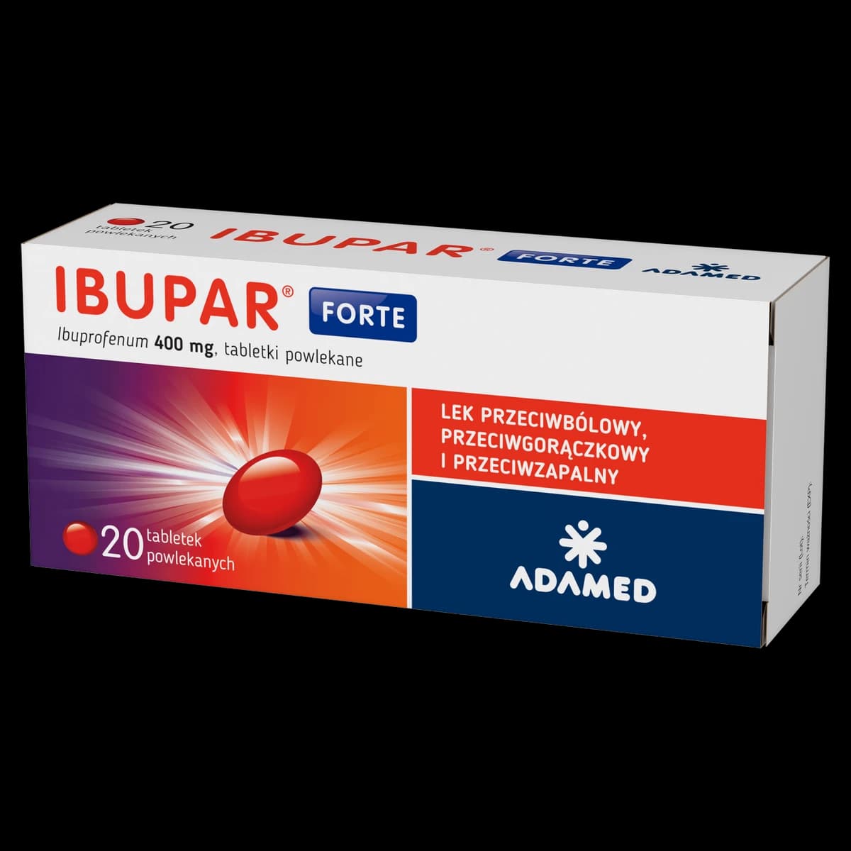 Ibupar Forte 400 mg 20 tabletek powlekanych