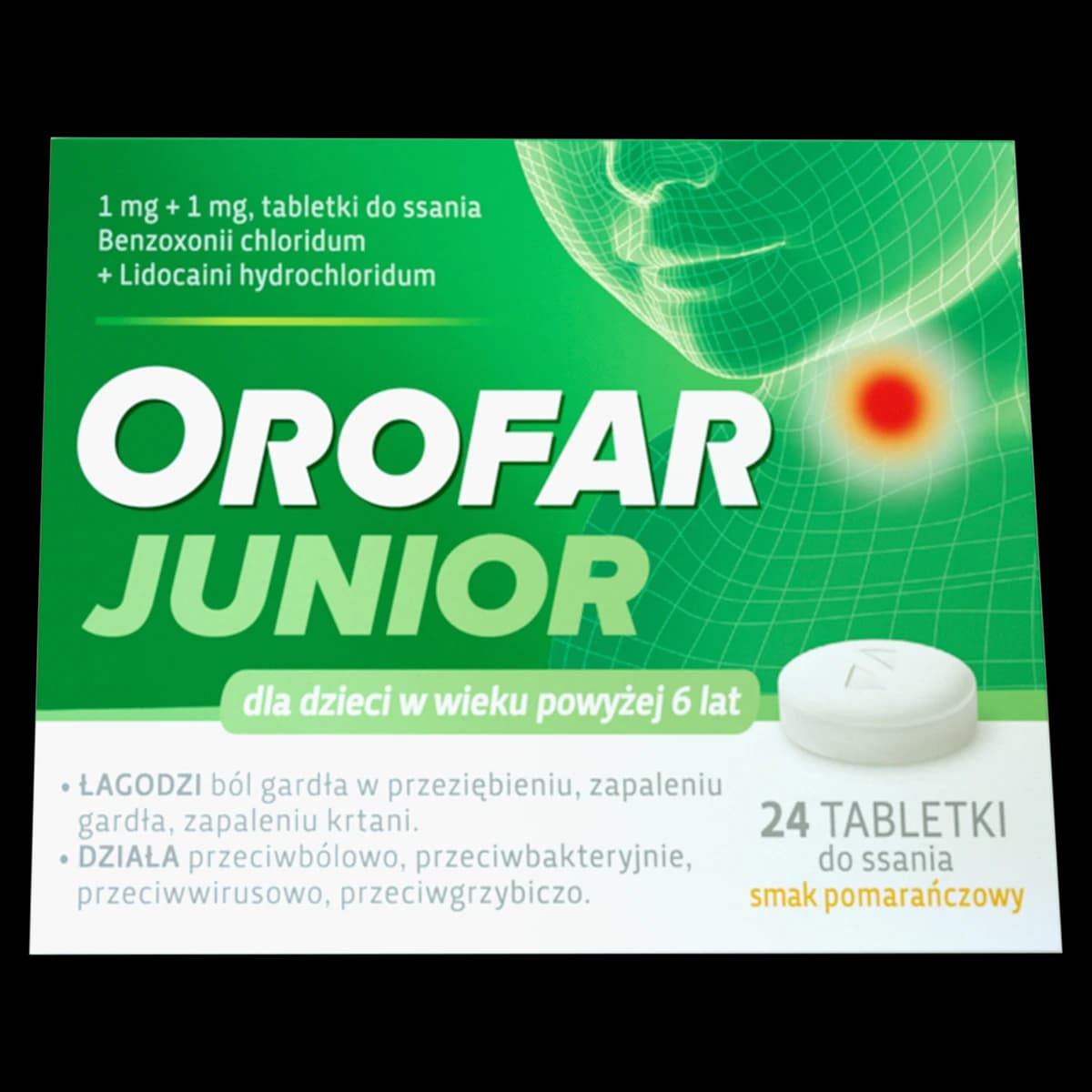 Orofar Junior 24 tabletki