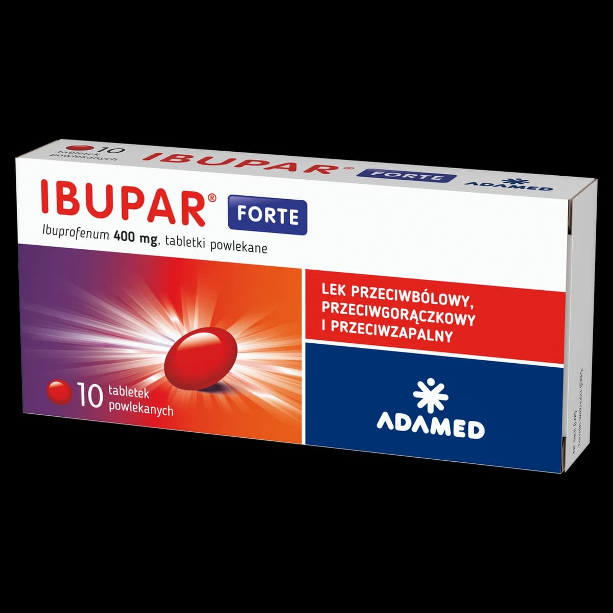 Ibupar Forte 400 mg 10 tabletek powlekanych