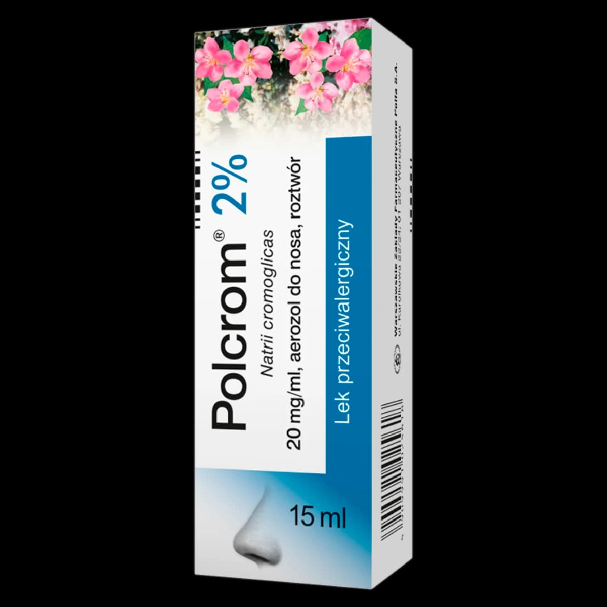 Polcrom 2 % aerozol do nosa 15 ml
