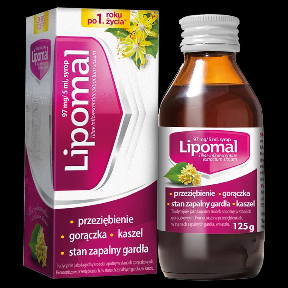 Lipomal syrop z wyciągiem z lipy 125 g