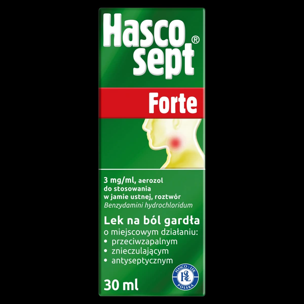 Hascosept Forte 3 mg/ml areozol 30 ml