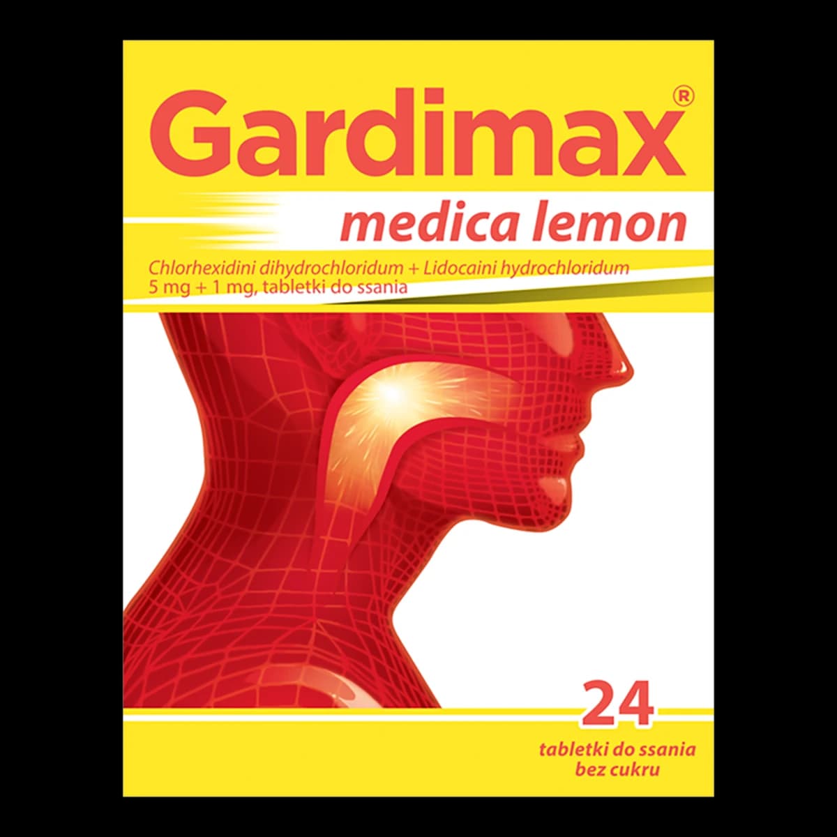 Gardimax Medica Lemon 5 mg + 1 mg 24 tabletki do ssania