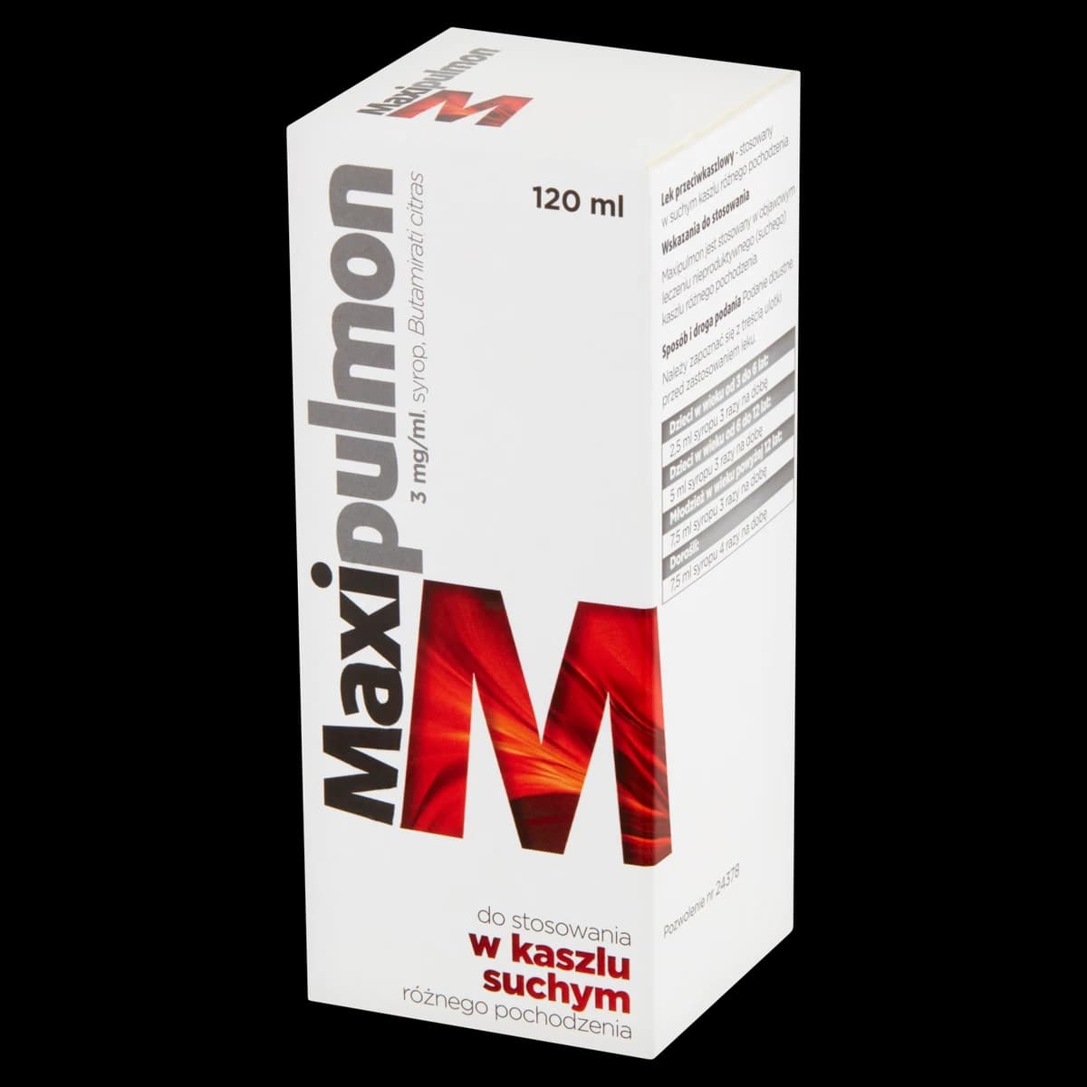 Maxipulmon 3 mg/ml syrop 120 ml
