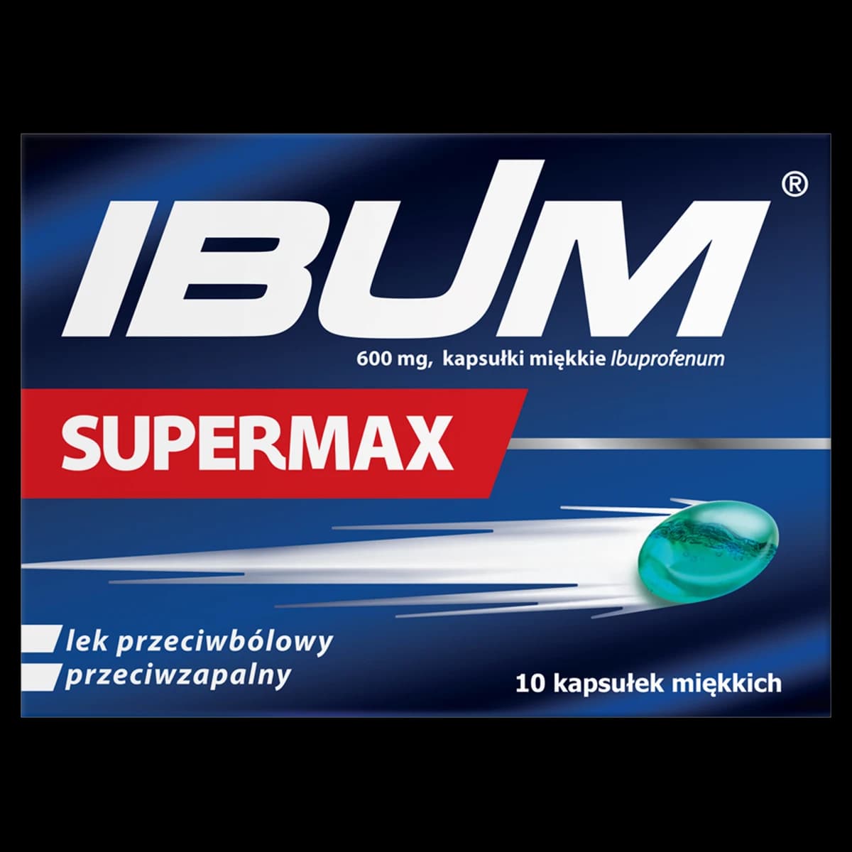 Ibum Supermax 600 mg 10 kapsułek miękkich