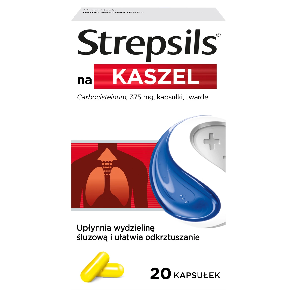 Strepsils na kaszel 20 kapsułek