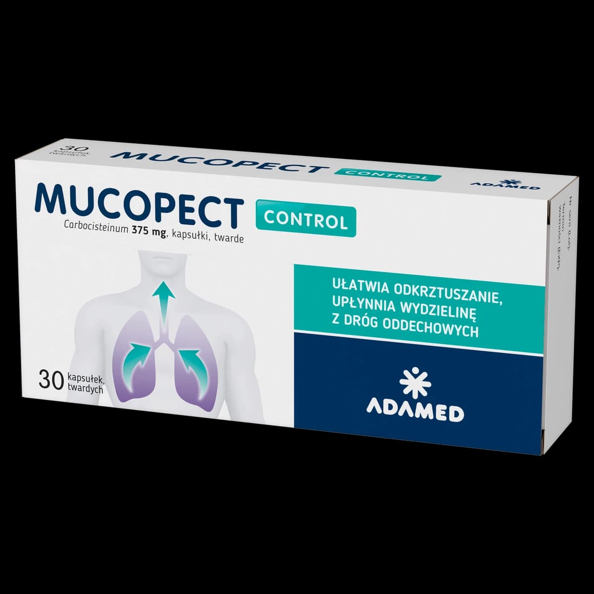 Mucopect Control 375 mg 30 kapsułek