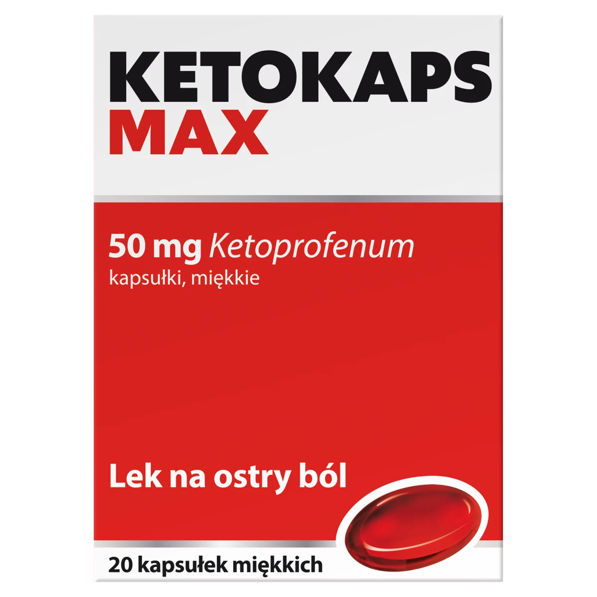 Ketokaps Max 50 mg 20 kapsułek