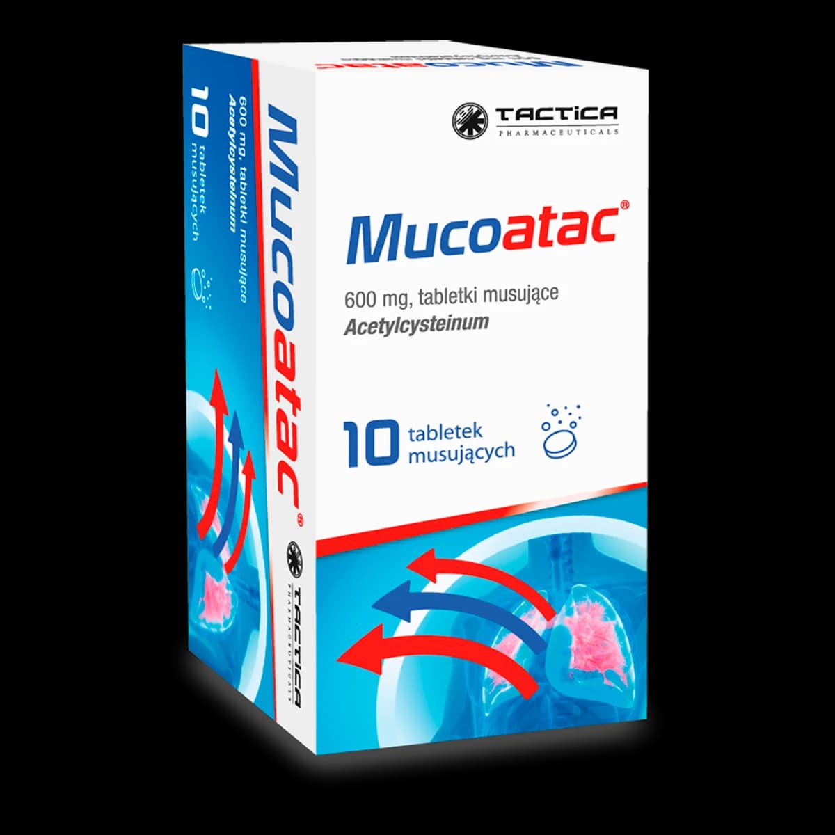 Mucoatac 600 mg 10 tabletek musujących