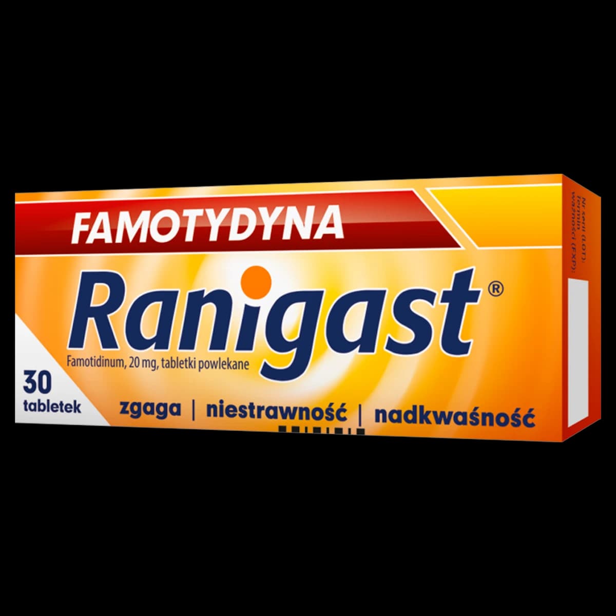 Ranigast Famotydyna 20 mg 30 tabletek powlekanych