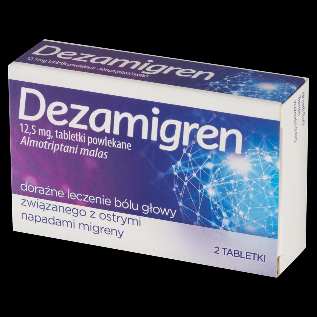 Dezamigren 12,5 mg 2 tabletki powlekane