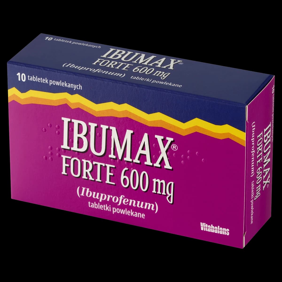 Ibumax Forte 600 mg 10 tabletek powlekanych