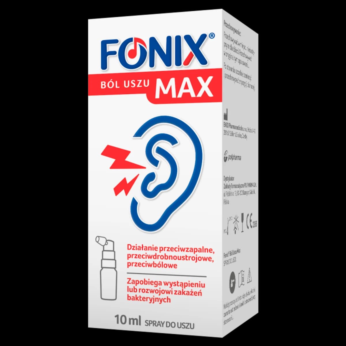 Fonix Ból Uszu Max spray do uszu 10 ml