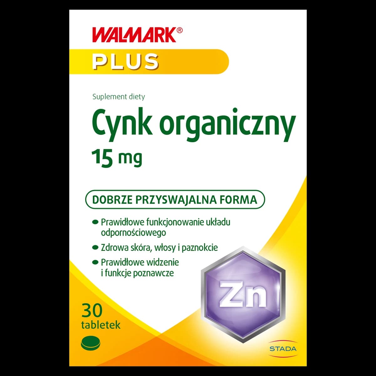 Walmark Plus Cynk organiczny 15 mg 30 tabletek