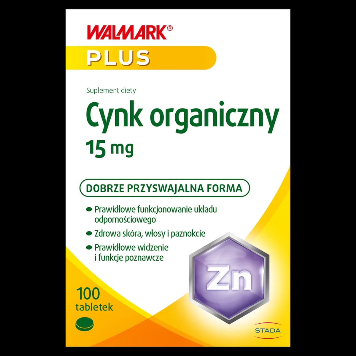 Walmark Plus Cynk organiczny 15 mg 100 tabletek
