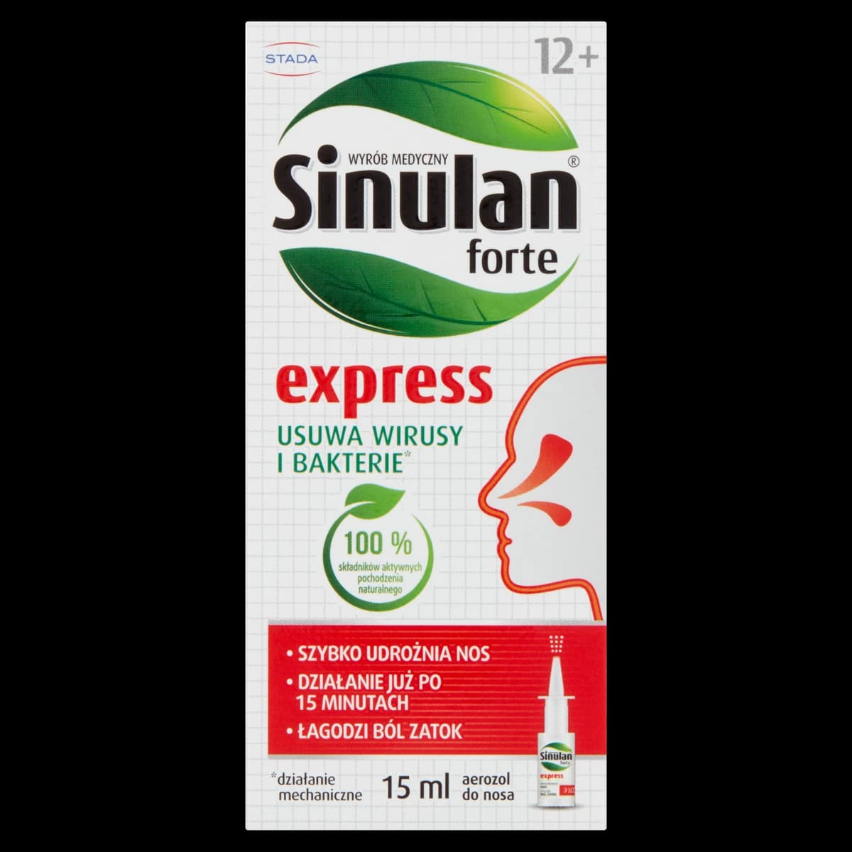 Sinulan Forte Express aerozol do nosa 15 ml