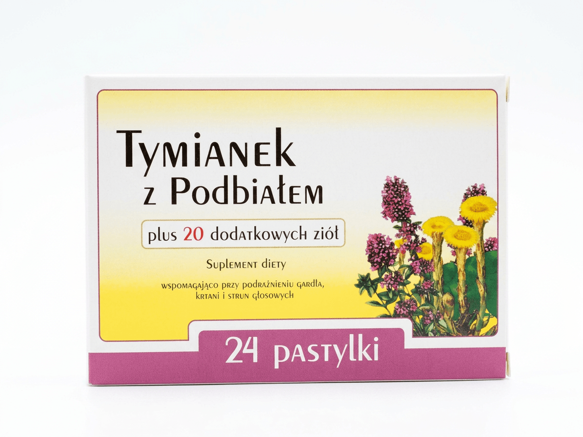 Tymianek z Podbiałem 24 pastylki