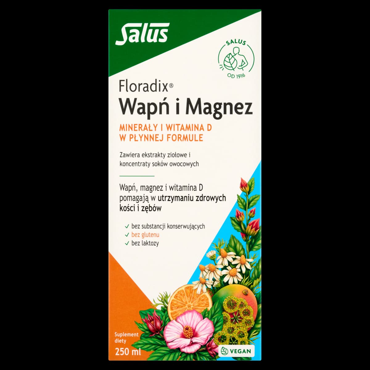 Floradix Wapń i Magnez płyn 250 ml