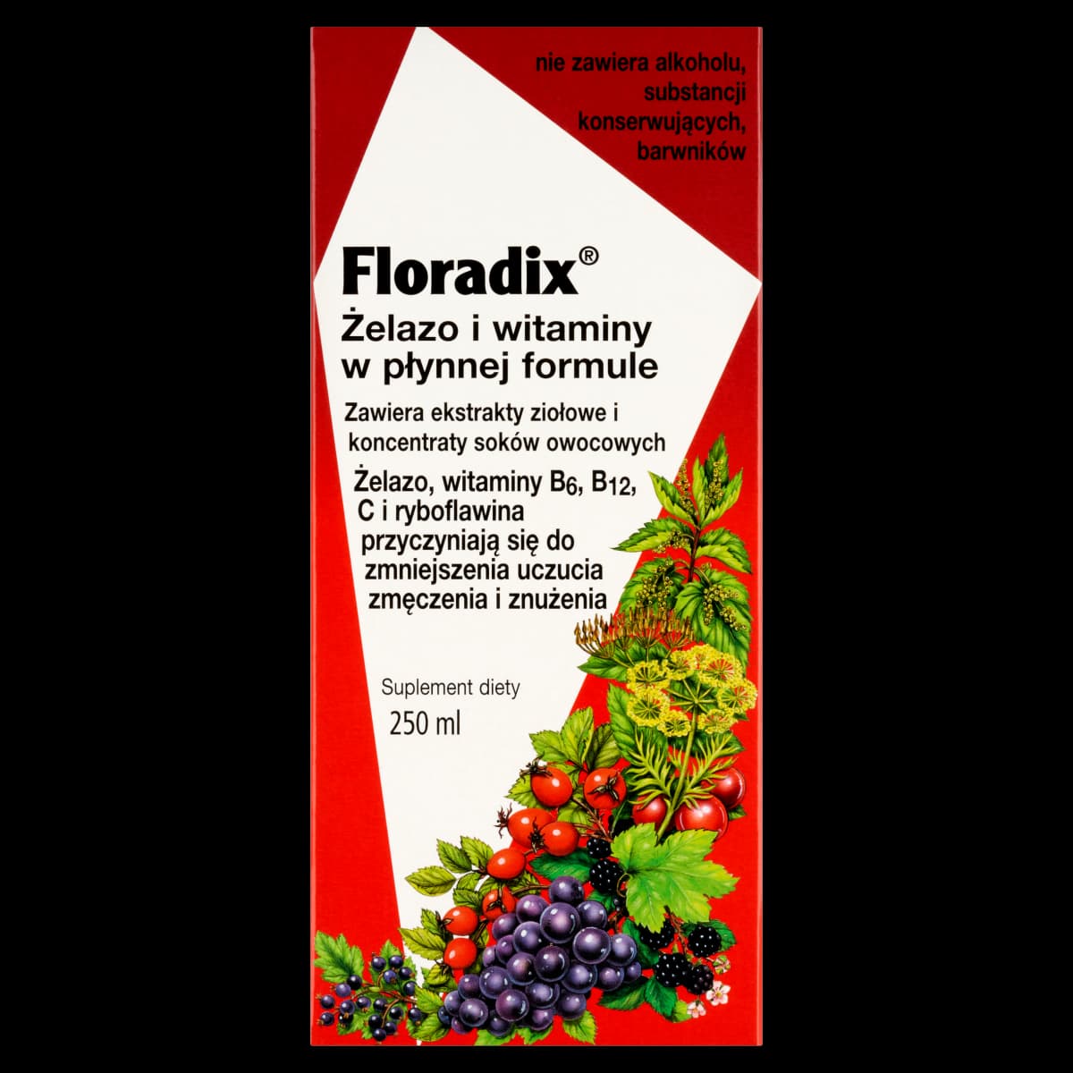 Floradix Żelazo i Witaminy płyn 250 ml