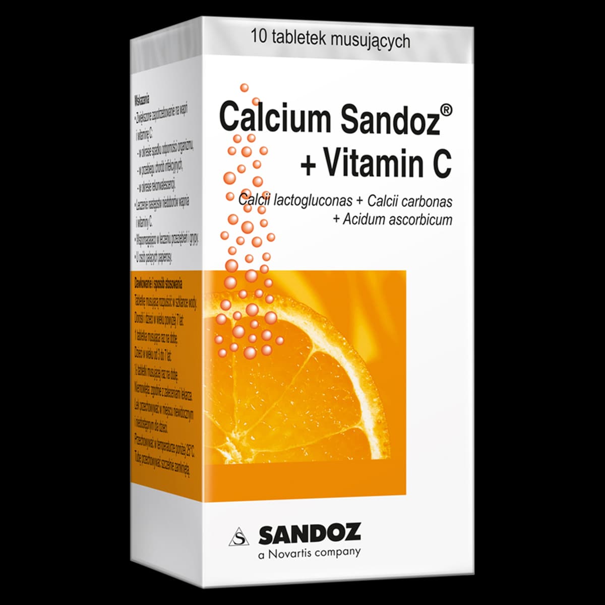 Calcium Sandoz + Vitamin C 10 tabletek musujących