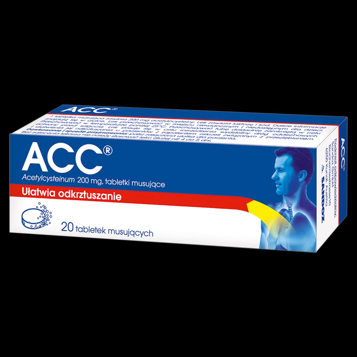 ACC 200 mg 20 tabletek musujących